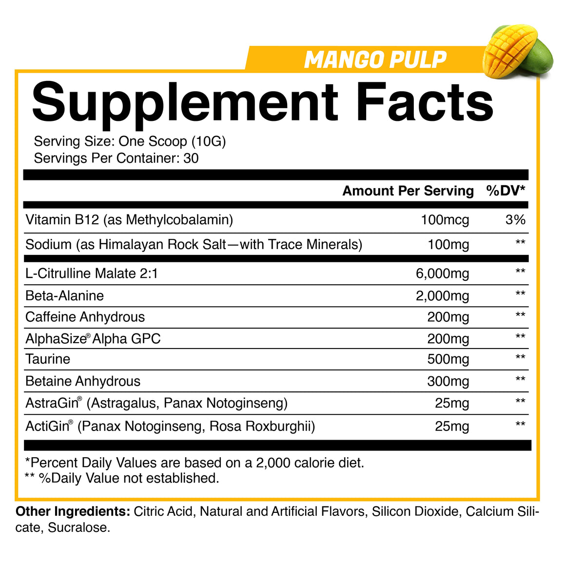 Trigger (Pre-Workout) Mango Pulp