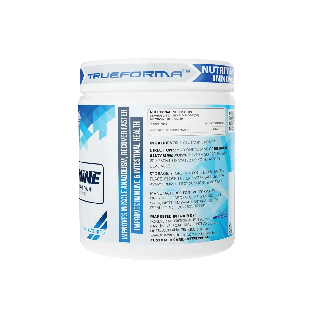 Trueforma® Glutamine – 100% Pure L-Glutamine Powder