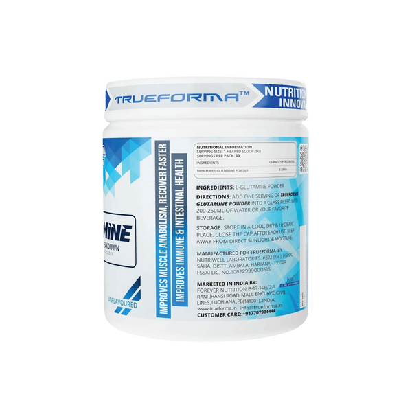Trueforma® Glutamine – 100% Pure L-Glutamine Powder