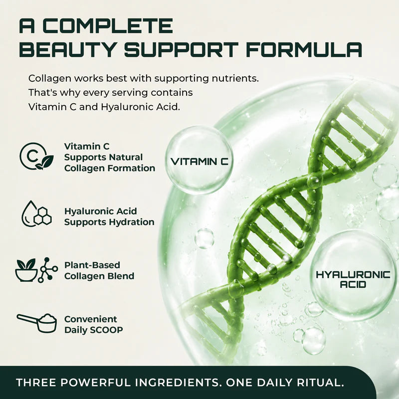 Trueforma® Veg Collagen with Type I & Type III With Vitamin C & Hyaluronic Acid | 30 Servings