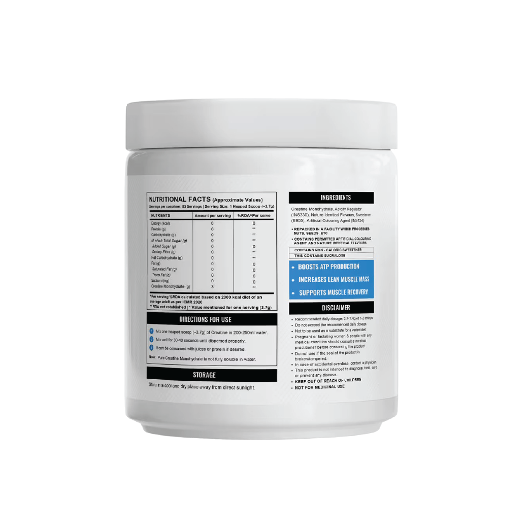 Wellcore - Pure Micronised Creatine Monohydrate | (307g, 83 servings)