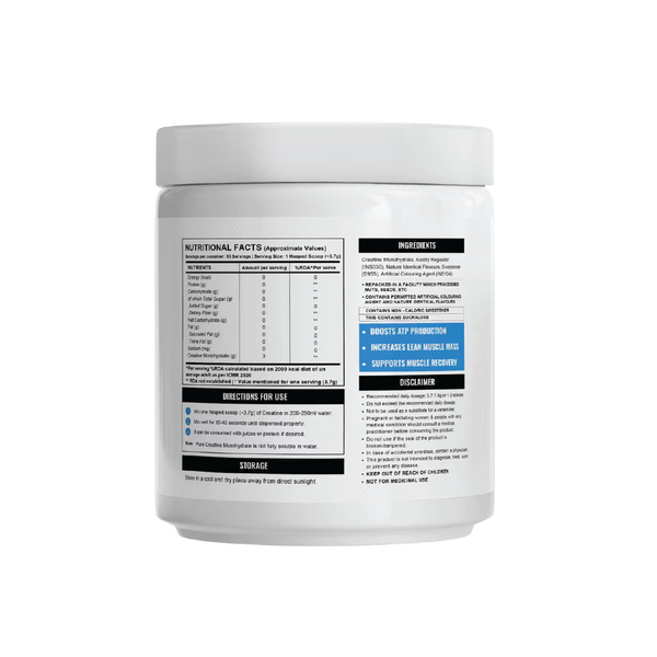 Wellcore - Pure Micronised Creatine Monohydrate | (307g, 83 servings)