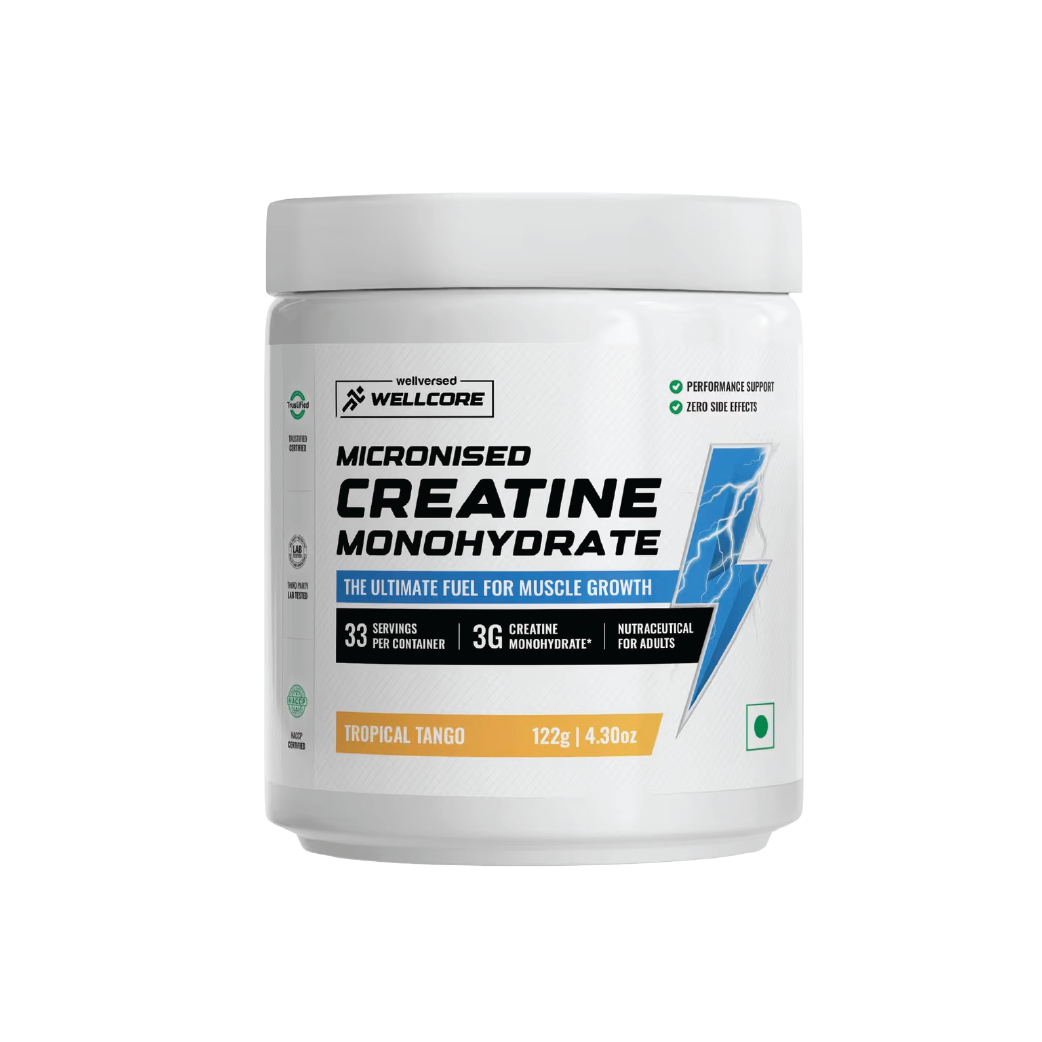 Wellcore - Pure Micronised Creatine Monohydrate (122g, 33 Servings) Tropical Tango