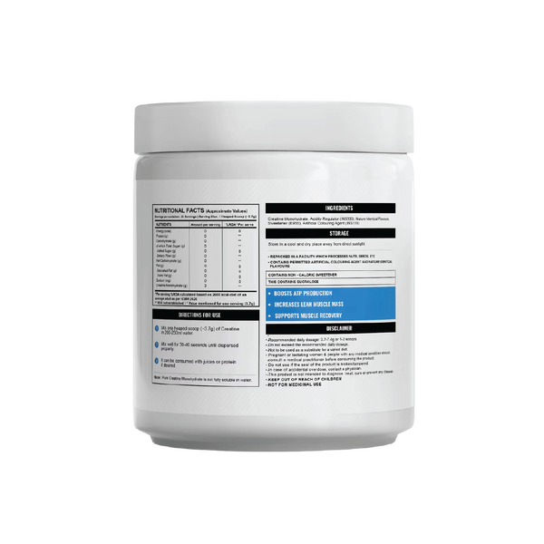 Wellcore - Pure Micronised Creatine Monohydrate | (307g, 83 servings)
