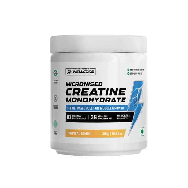 Wellcore - Pure Micronised Creatine Monohydrate | (307g, 83 servings)