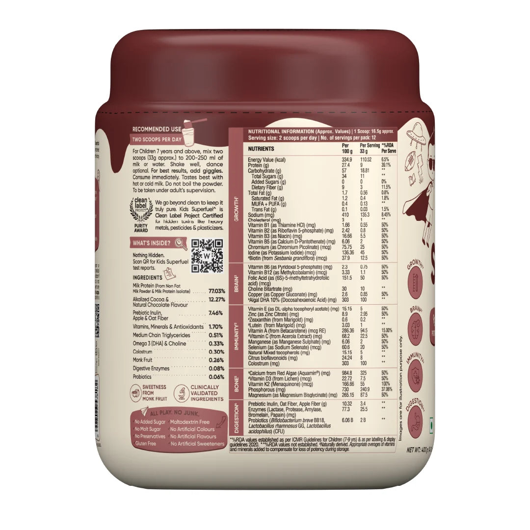 Kids Superfuel | Milk Chocolate | Nutrition Mix