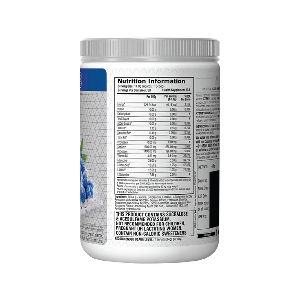 Xtend Original BCAA Blue Raspberry Ice 30 Serving - 420GM