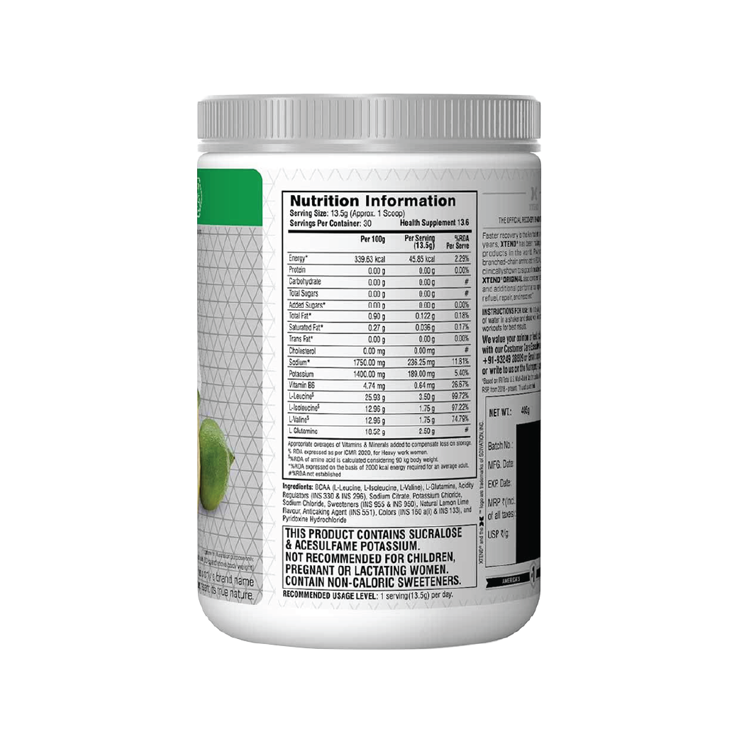 Xtend Bcaa (Intra Workout Catalyst) - Lemon Lime Squeeze , 30 Servings