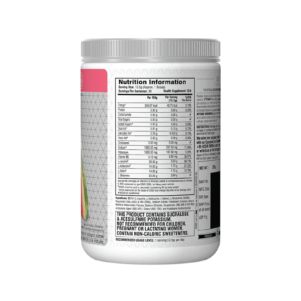 Xtend Bcaa (Intra Workout Catalyst) - Watermelon Explosion (Ind), 30 Servings