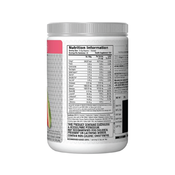 Xtend Bcaa (Intra Workout Catalyst) - Watermelon Explosion (Ind), 30 Servings