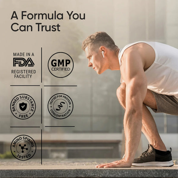Whey Protein Isolate + Concentrate 24g | 1kg| 4B CFU Probiotics | Cappuccino
