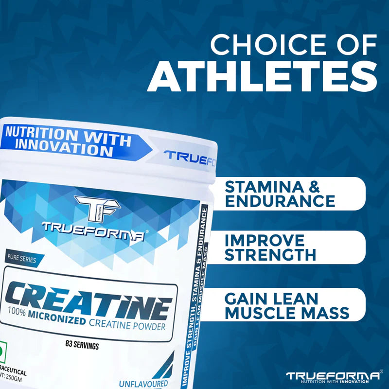 Trueforma® Creatine Powder – 100% Micronized Creatine Monohydrate