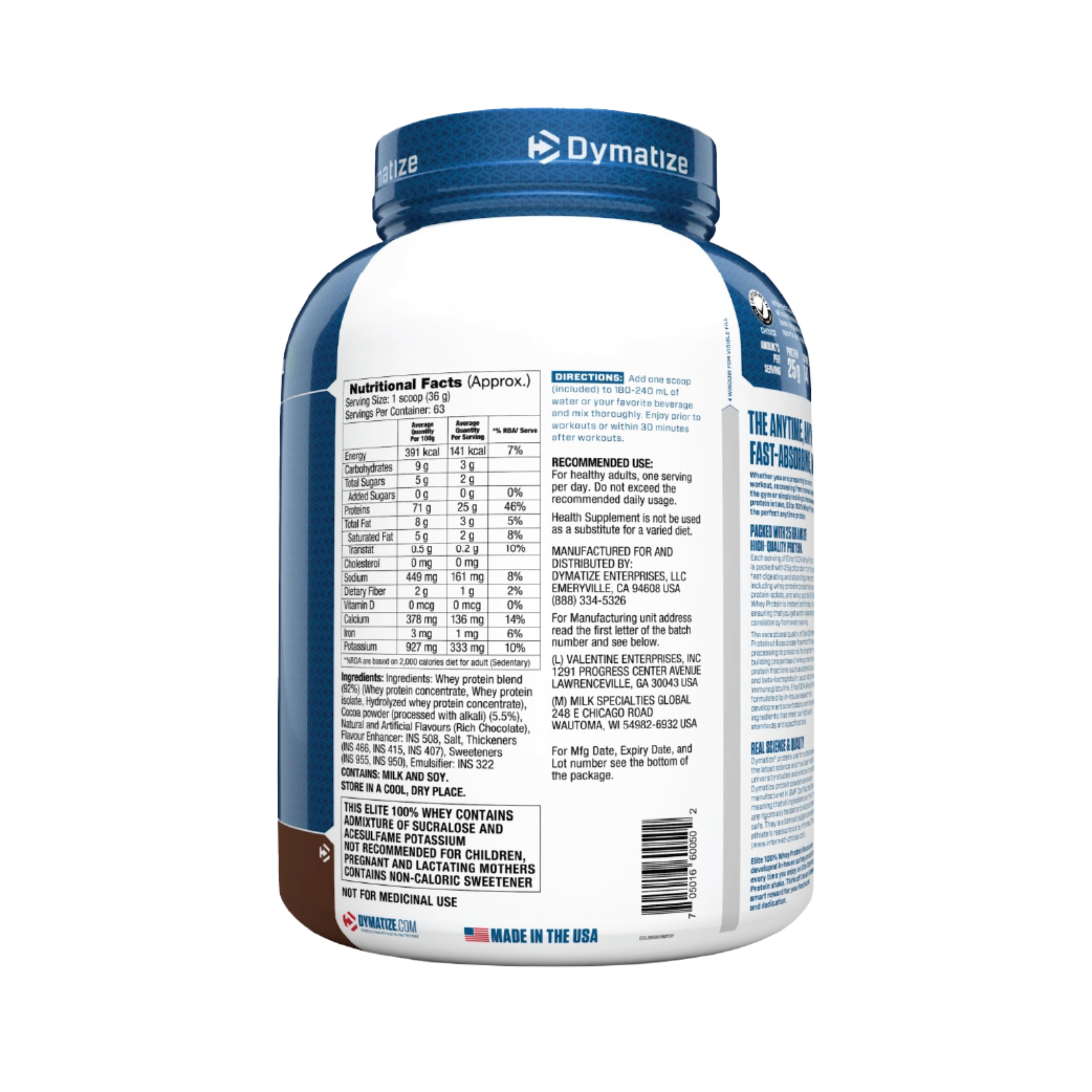 Dymatize Nutrition Elite 100% Whey Protein