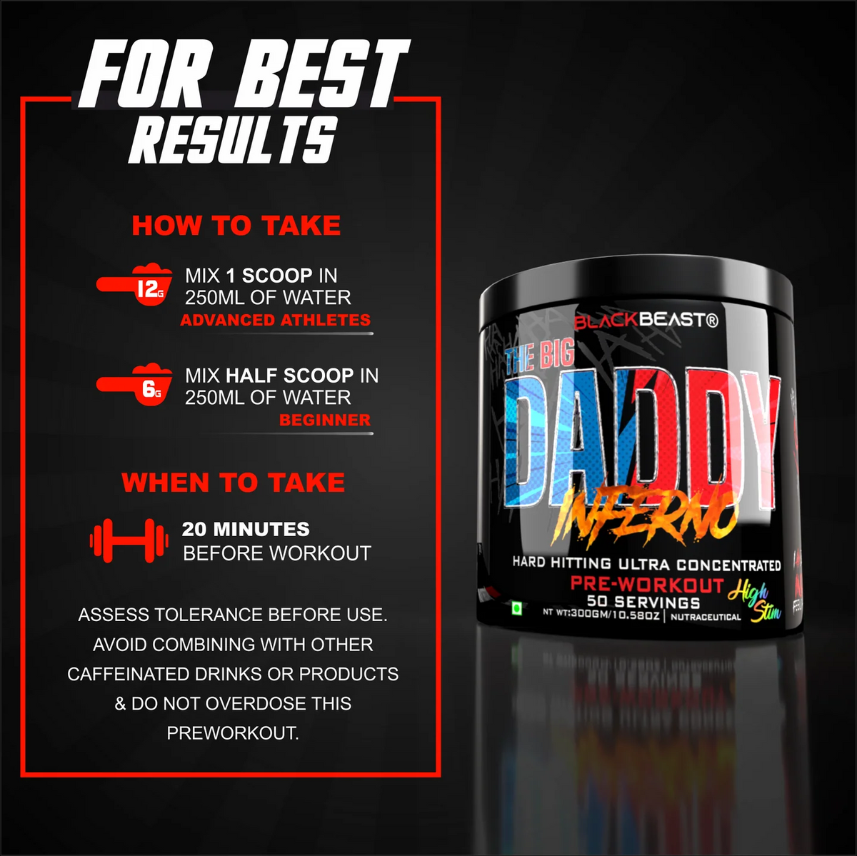 THE BIG DADDY INFERNO PREWORKOUT by BLACK BEAST