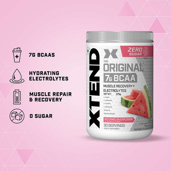 Xtend Bcaa (Intra Workout Catalyst) - Watermelon Explosion (Ind), 30 Servings