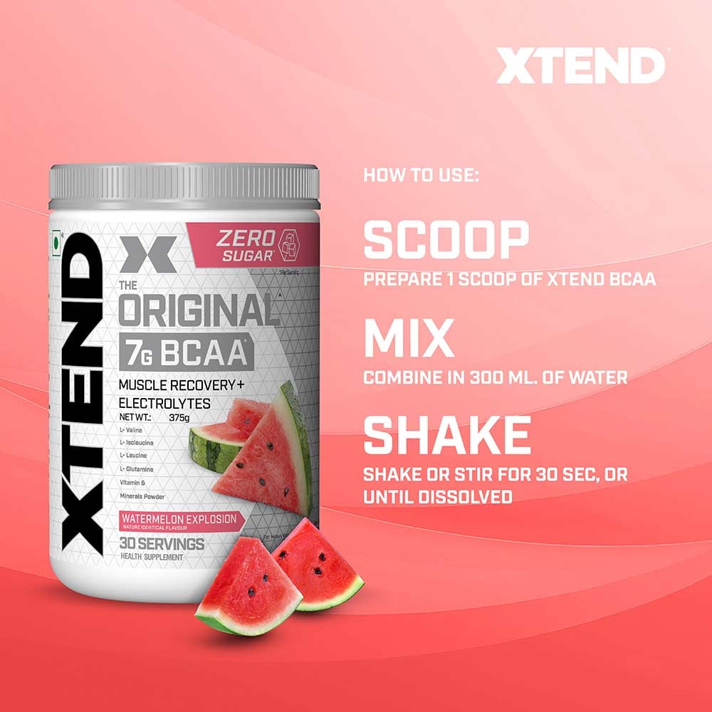 Xtend Bcaa (Intra Workout Catalyst) - Watermelon Explosion (Ind), 30 Servings