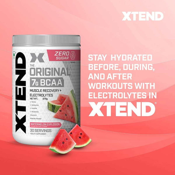 Xtend Bcaa (Intra Workout Catalyst) - Watermelon Explosion (Ind), 30 Servings