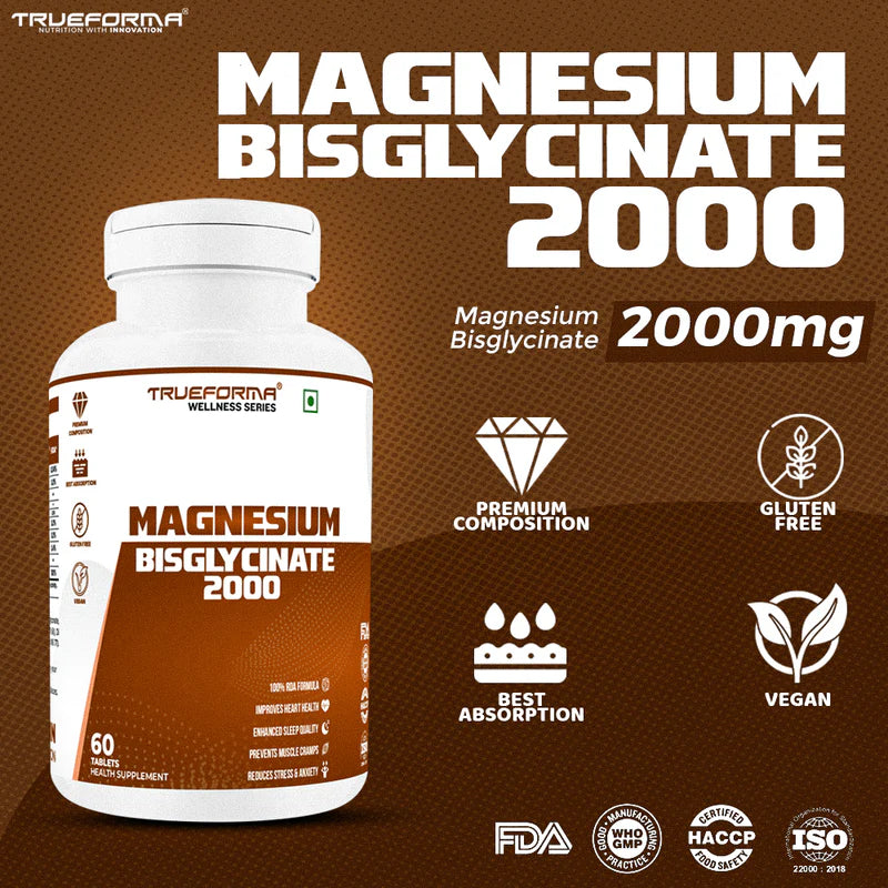 Trueforma® Magnesium Bisglycinate 2000 | 60 Tablets