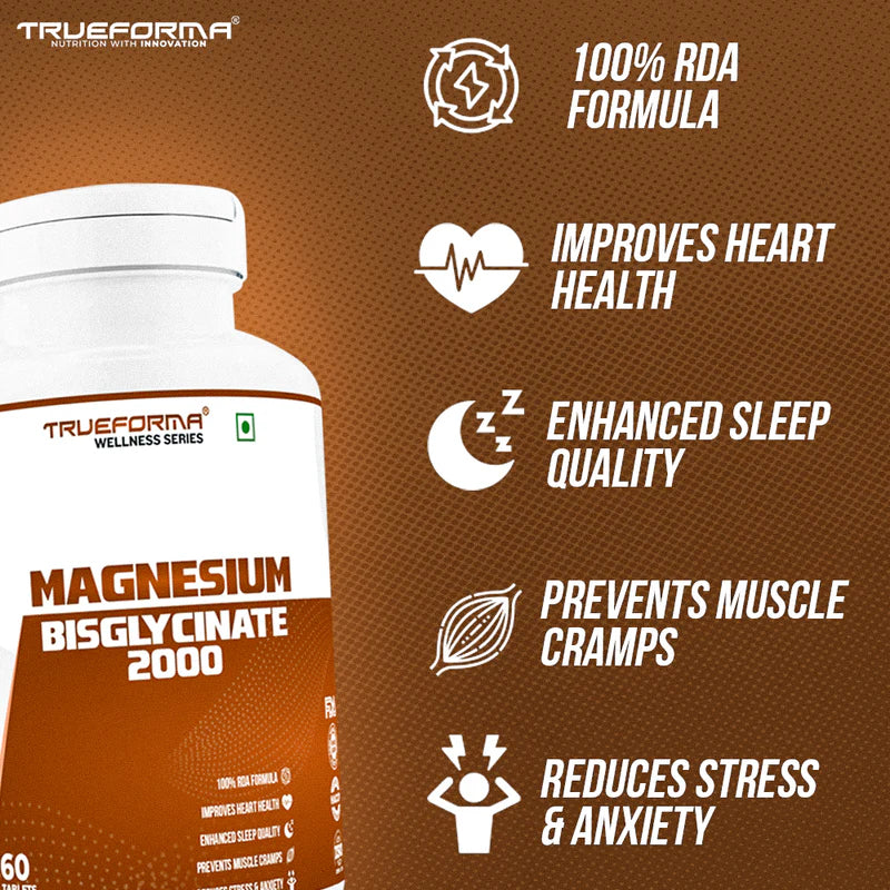 Trueforma® Magnesium Bisglycinate 2000 | 60 Tablets