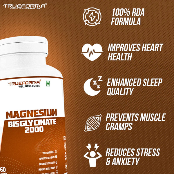 Trueforma® Magnesium Bisglycinate 2000 | 60 Tablets