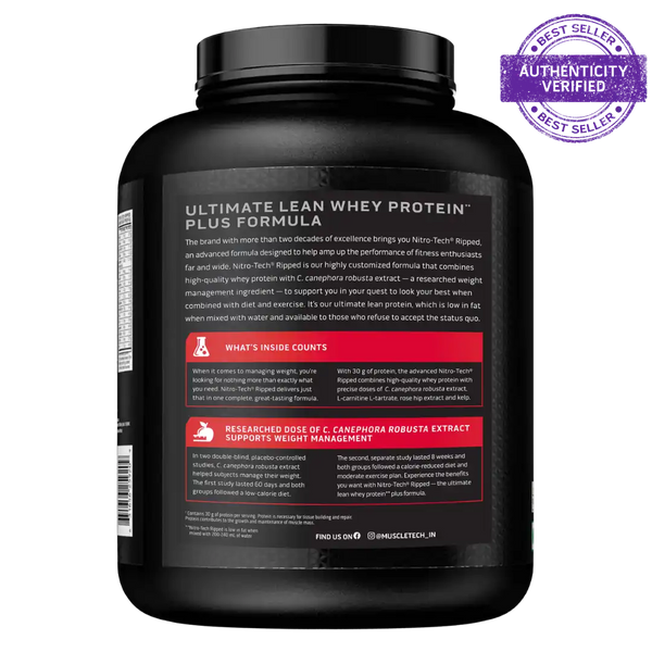 MuscleTech™ Nitro-Tech™ Ripped Whey Protein Powder