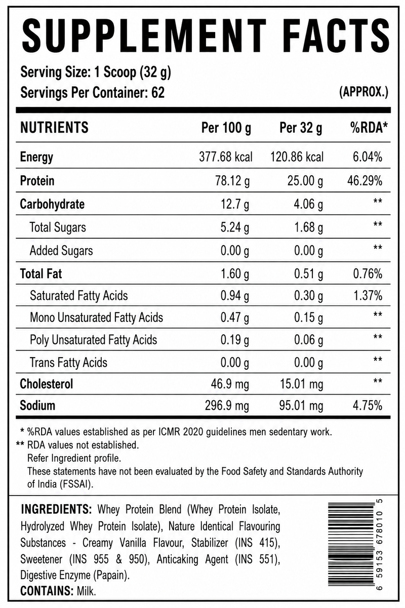 N-ISO HYDRO WHEY ISOLATE 5lb