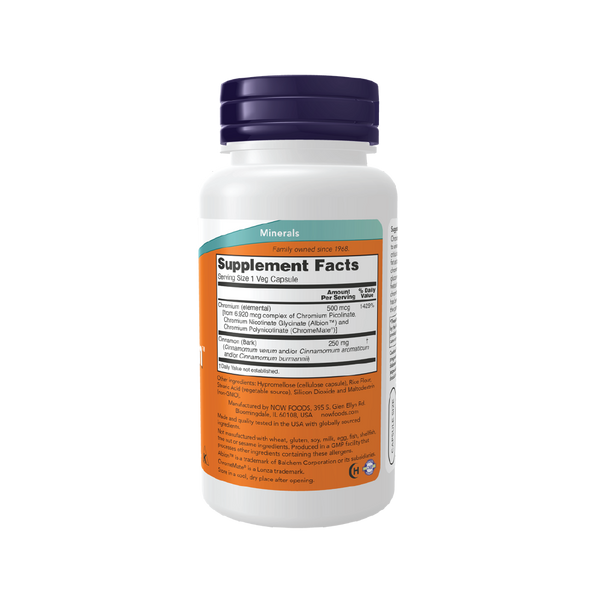Tri-Chromium™ 500 mcg with Cinnamon Veg Capsules