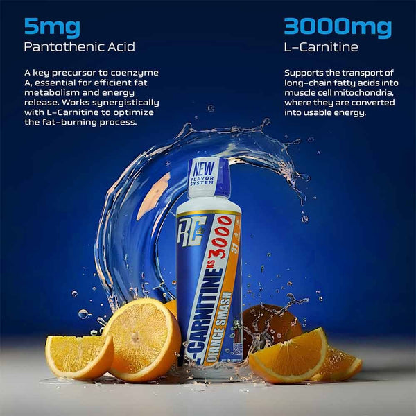 Ronnie Coleman L-Carnitine XS 3000 mg Liquid 465 ml Orange Smash