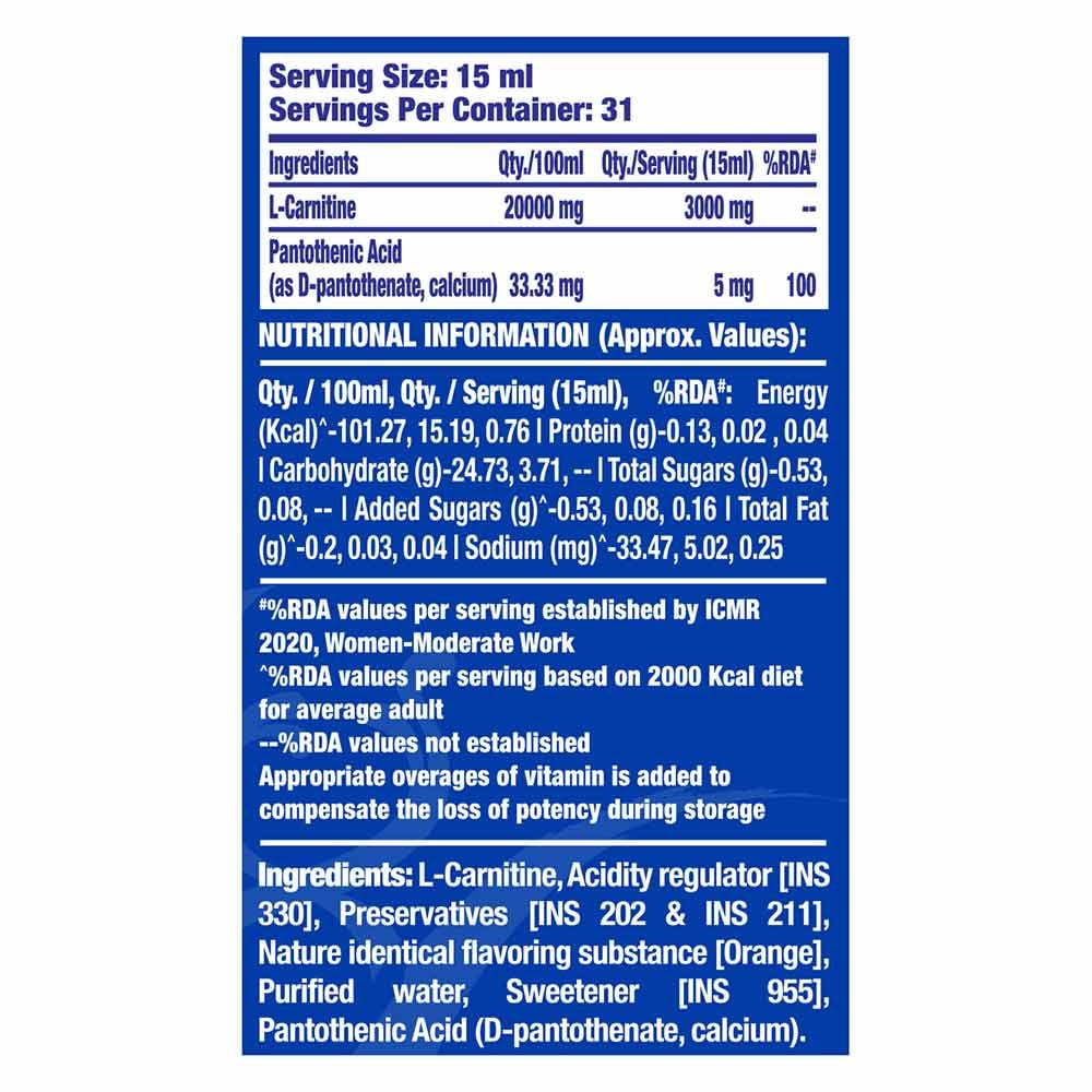 Ronnie Coleman L-Carnitine XS 3000 mg Liquid 465 ml Orange Smash