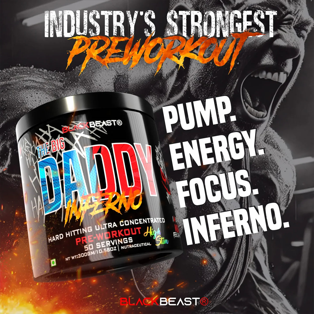 Black Beast The Big Daddy Inferno Pre workout (PSYCHO PATH)