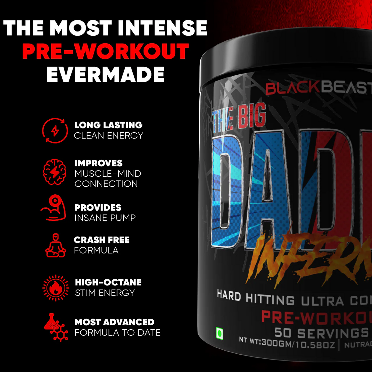 THE BIG DADDY INFERNO PREWORKOUT by BLACK BEAST