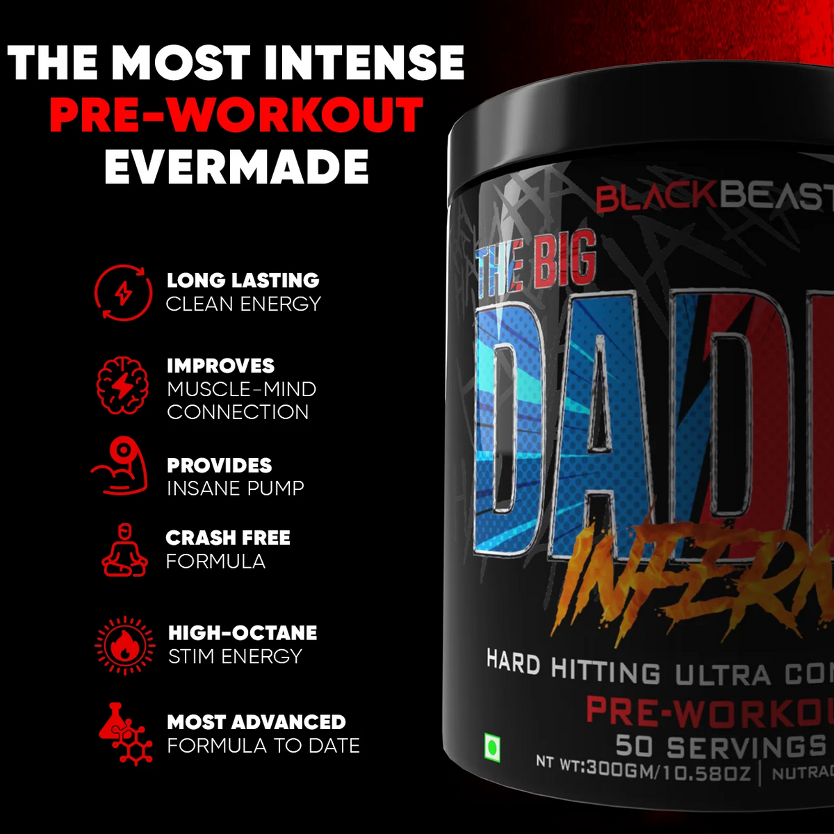 Black Beast The Big Daddy Inferno Pre workout (PSYCHO PATH)