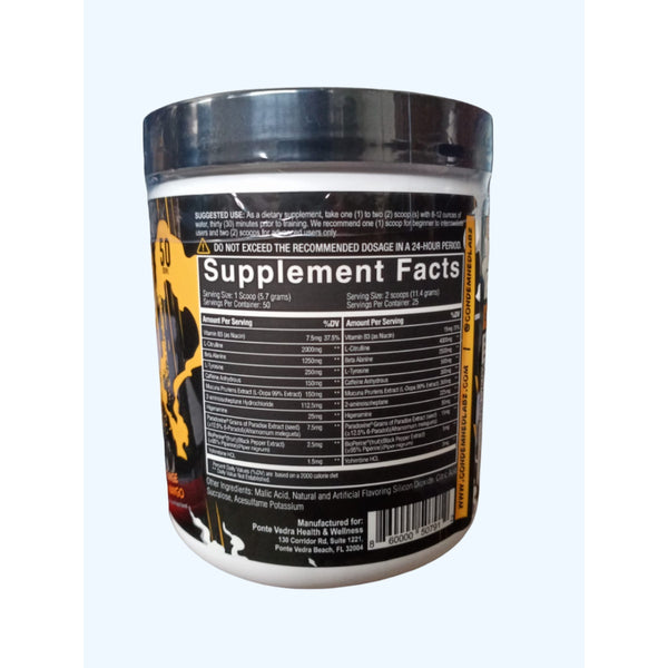 Condemned Convict Pre Workout - Orange Mango, 50 Servings