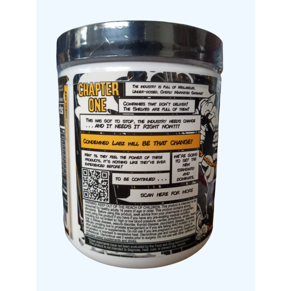 Condemned Convict Pre Workout - Orange Mango, 50 Servings