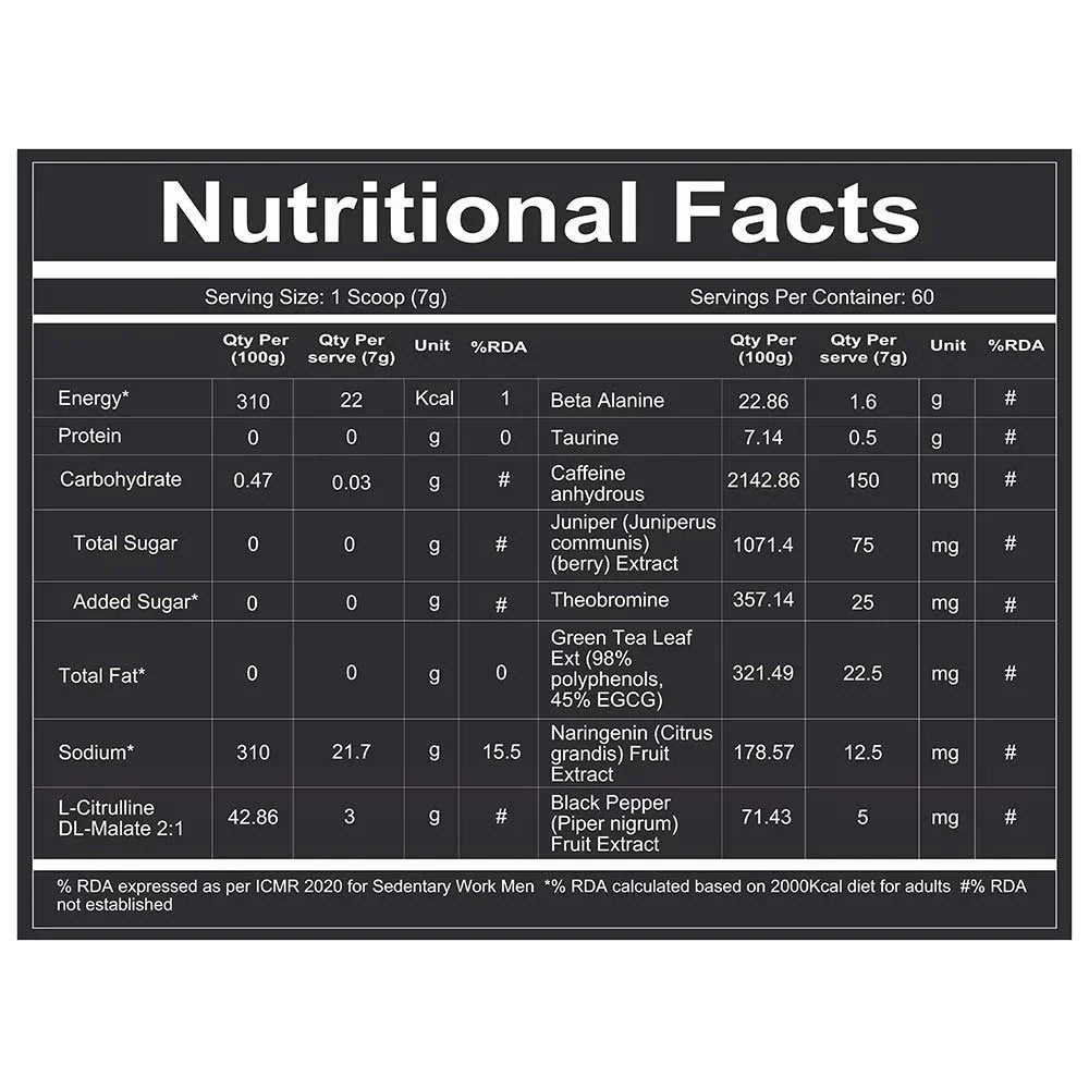 Redcon1 Total War PreWorkout - Blue Lemonade, 60 Servings