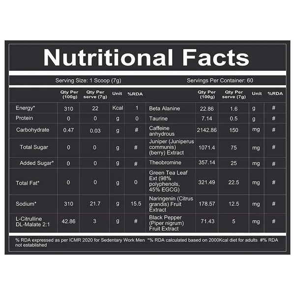 Redcon1 Total War PreWorkout - Blue Lemonade, 60 Servings