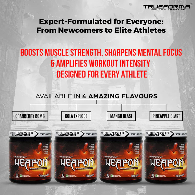 Trueforma® Weapon: Pre-Workout Formula for Energy & Focus